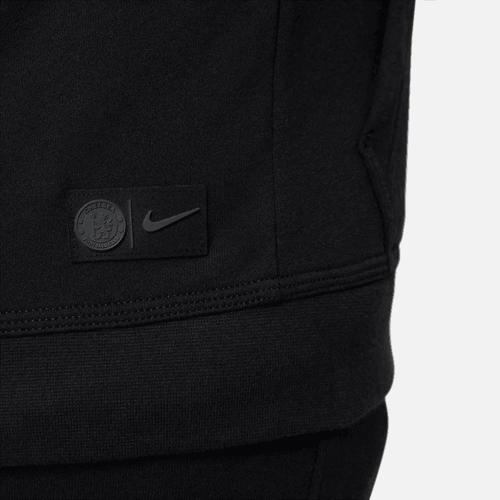 Nike 2022-23 Chelsea Youth Club Fleece Full-Zip Hoodie - Image 5