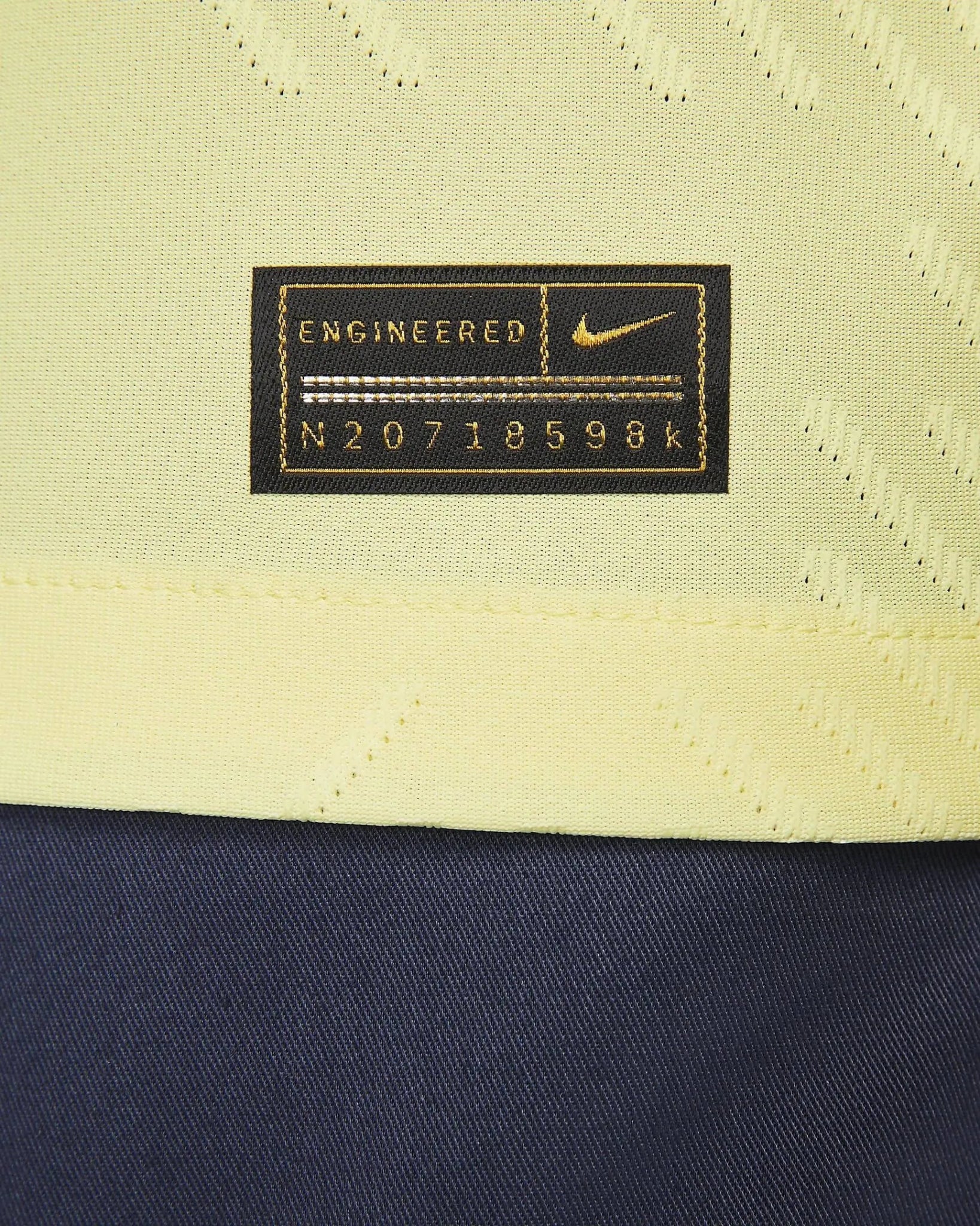 Nike 2022-23 Club America Authentic Home Jersey - Lemon-Blue - Image 7