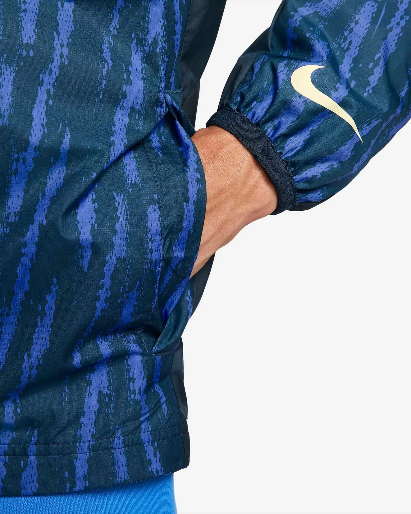 Nike 2022-23 Club America AWF Jacket - Navy-Blue-Lemon - Image 5