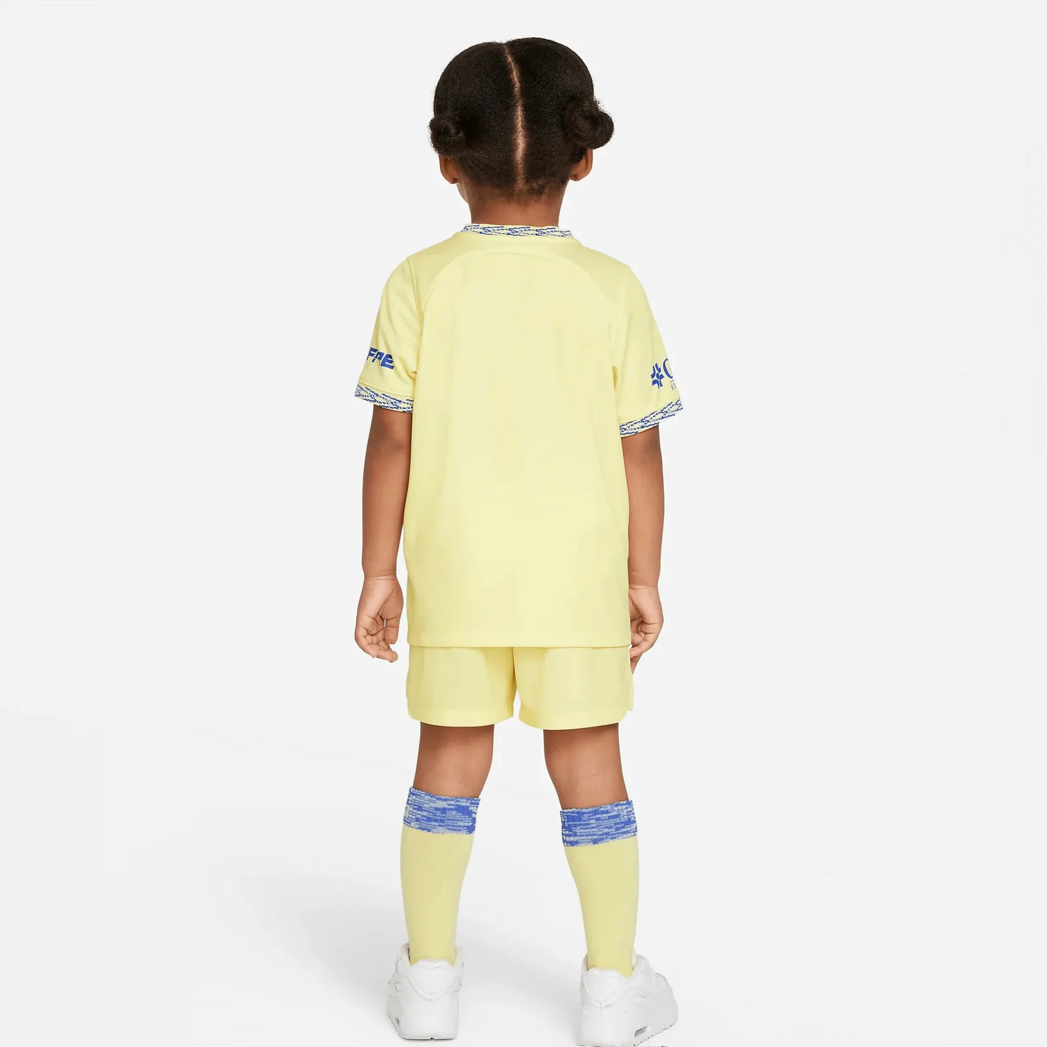 Nike 2022-23 Club America Kids' Home Mini Kit - Lemon-Blue - Image 2