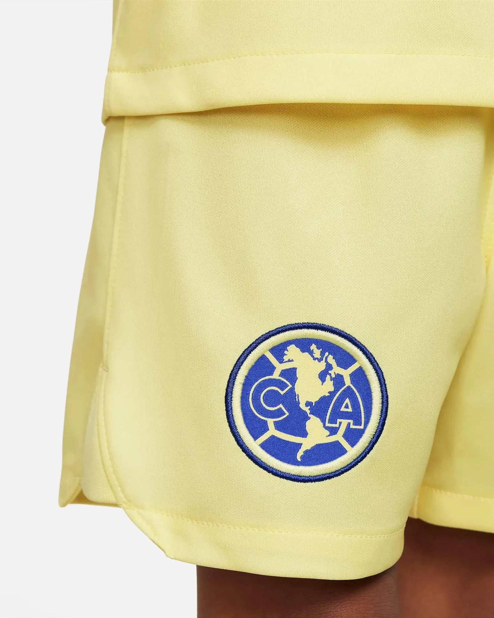 Nike 2022-23 Club America Kids' Home Mini Kit - Lemon-Blue - Image 6