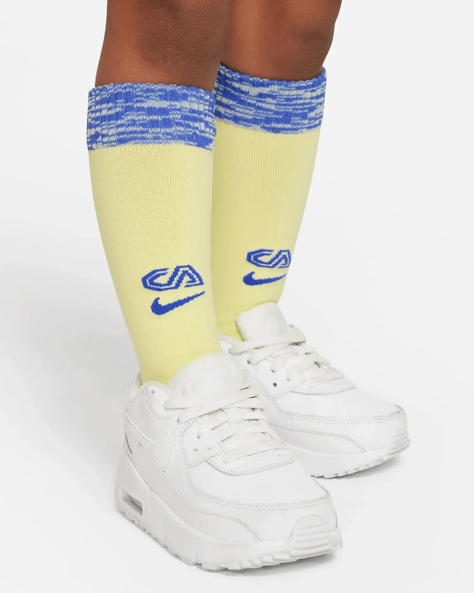 Nike 2022-23 Club America Kids' Home Mini Kit - Lemon-Blue - Image 8