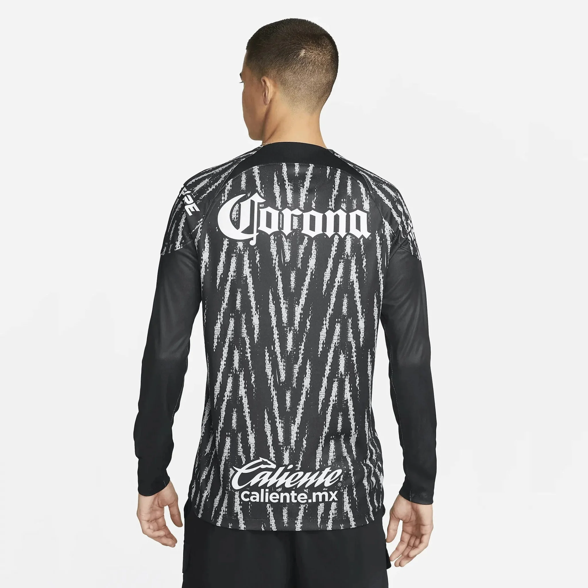 Nike 2022-23 Club America Long Sleeve Goalkeeper Jersey - Black-Grey - Image 2