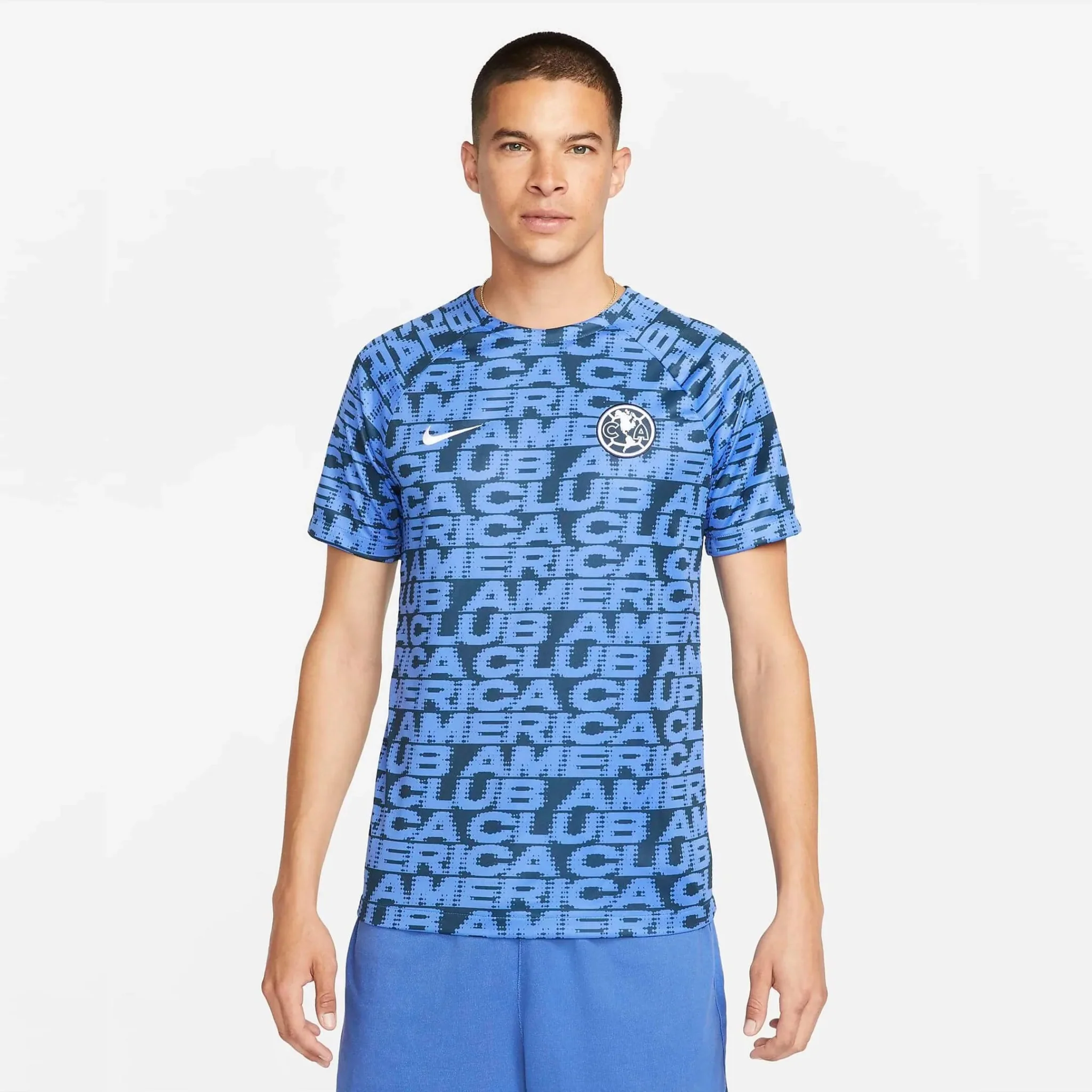 Nike 2022-23 Club America Pre-Match Jersey - Armory Navy-Medium Blue