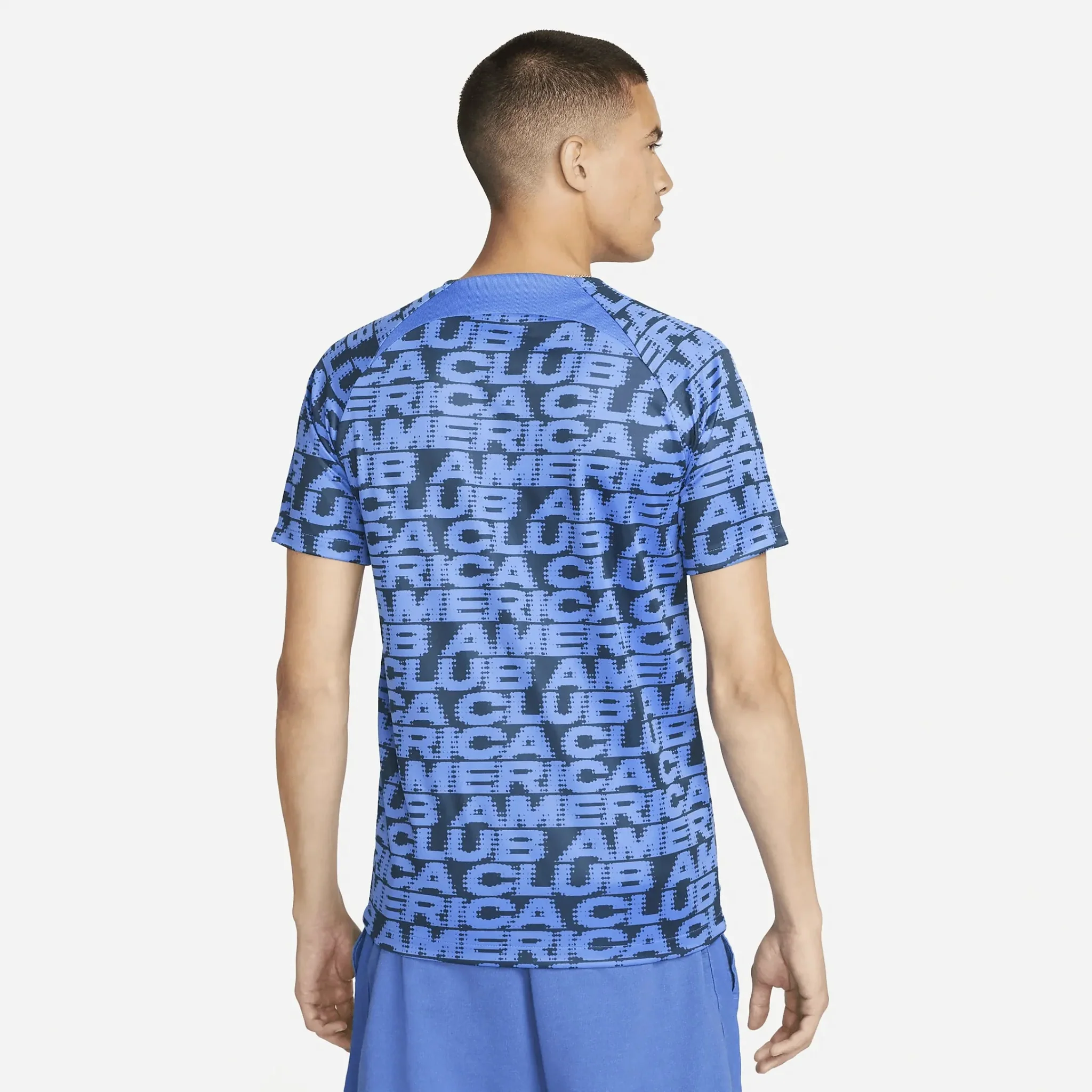 Nike 2022-23 Club America Pre-Match Jersey - Armory Navy-Medium Blue - Image 2