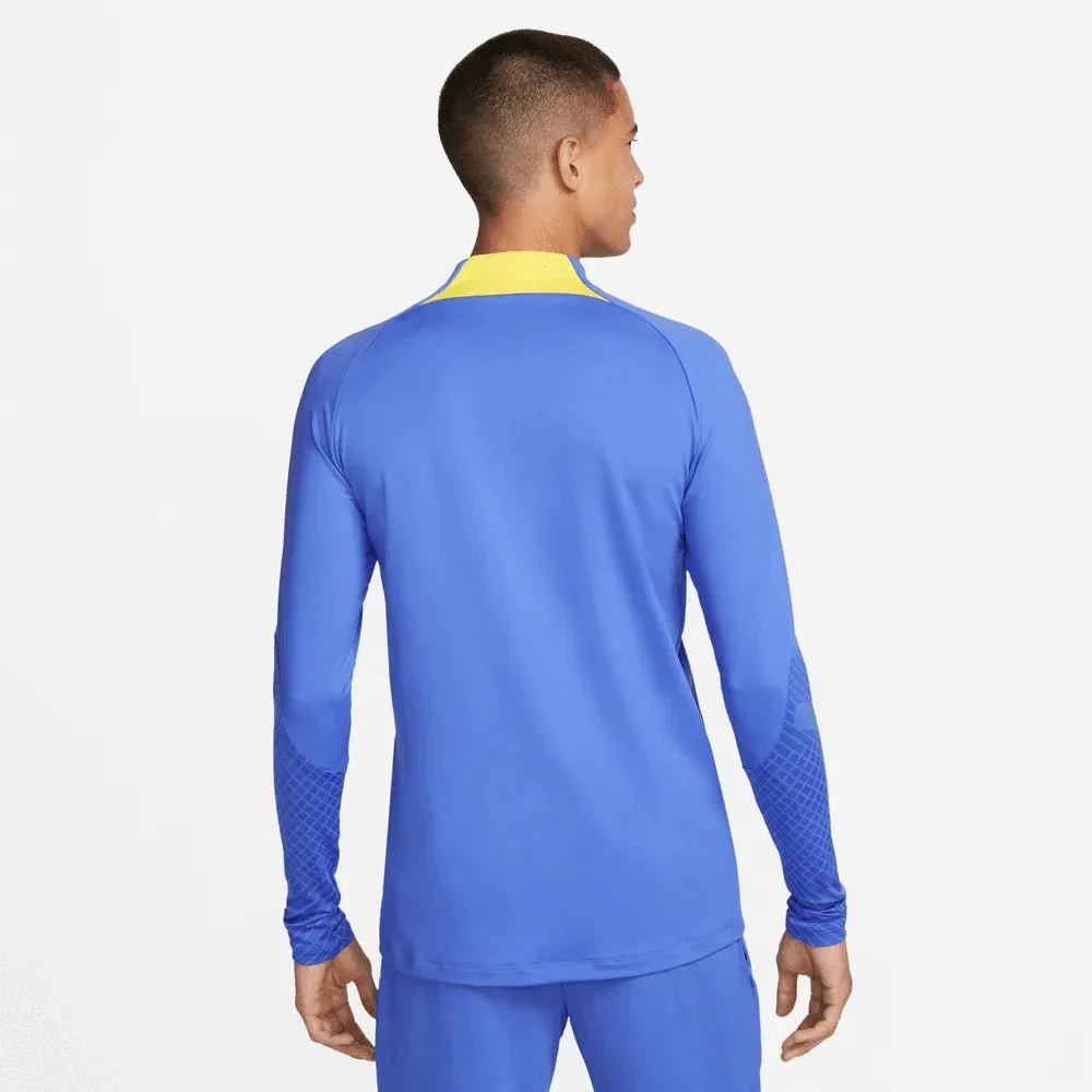 Nike 2022-23 Club America Strike Drill Top - Medium Blue-Yellow - Image 2