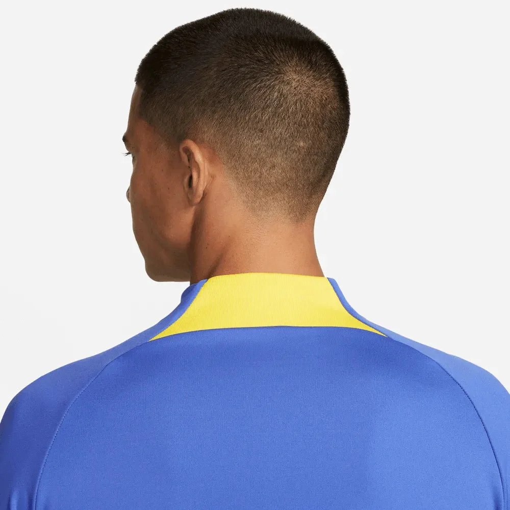 Nike 2022-23 Club America Strike Drill Top - Medium Blue-Yellow - Image 4