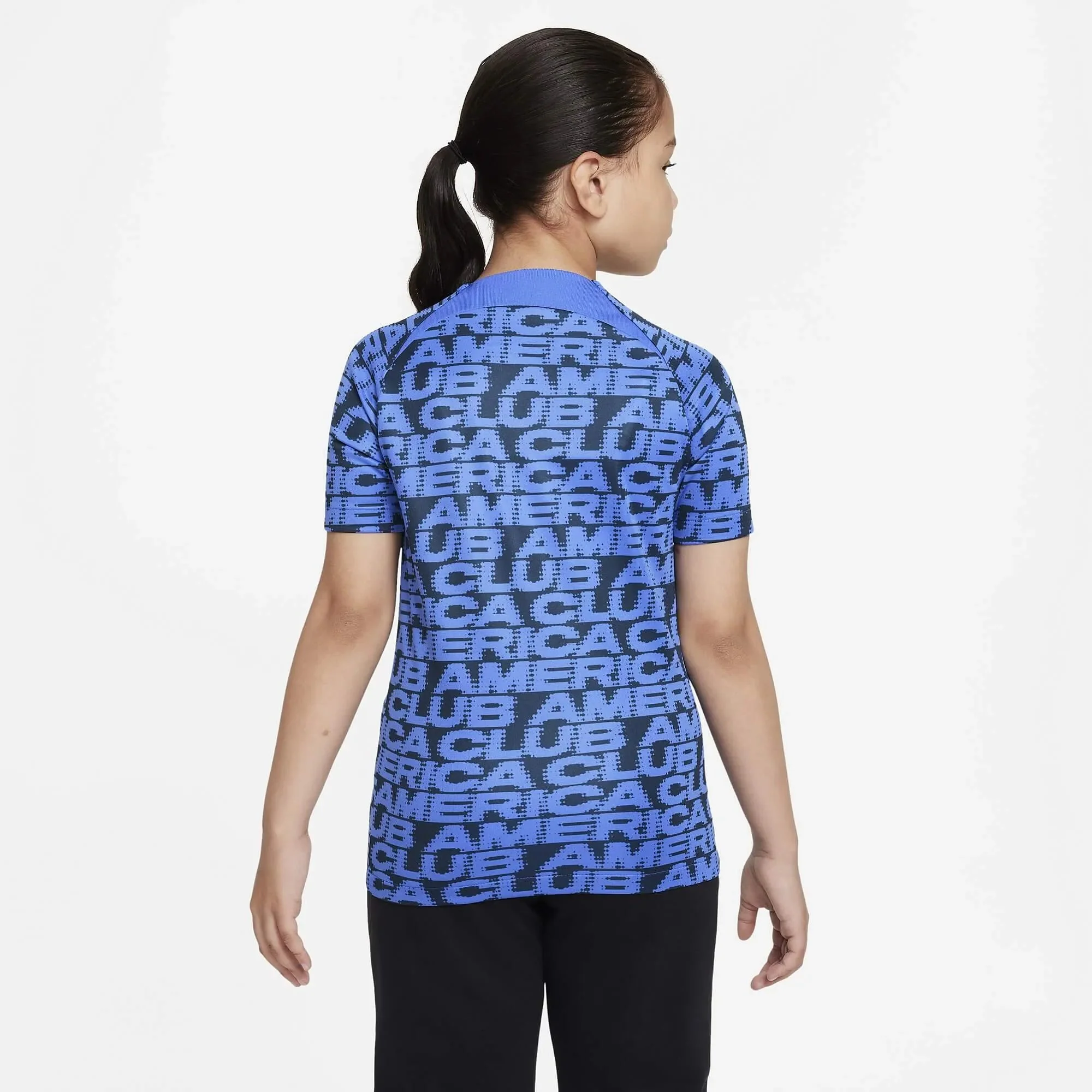 Nike 2022-23 Club America Youth Pre Match Jersey - Blue-Black - Image 2