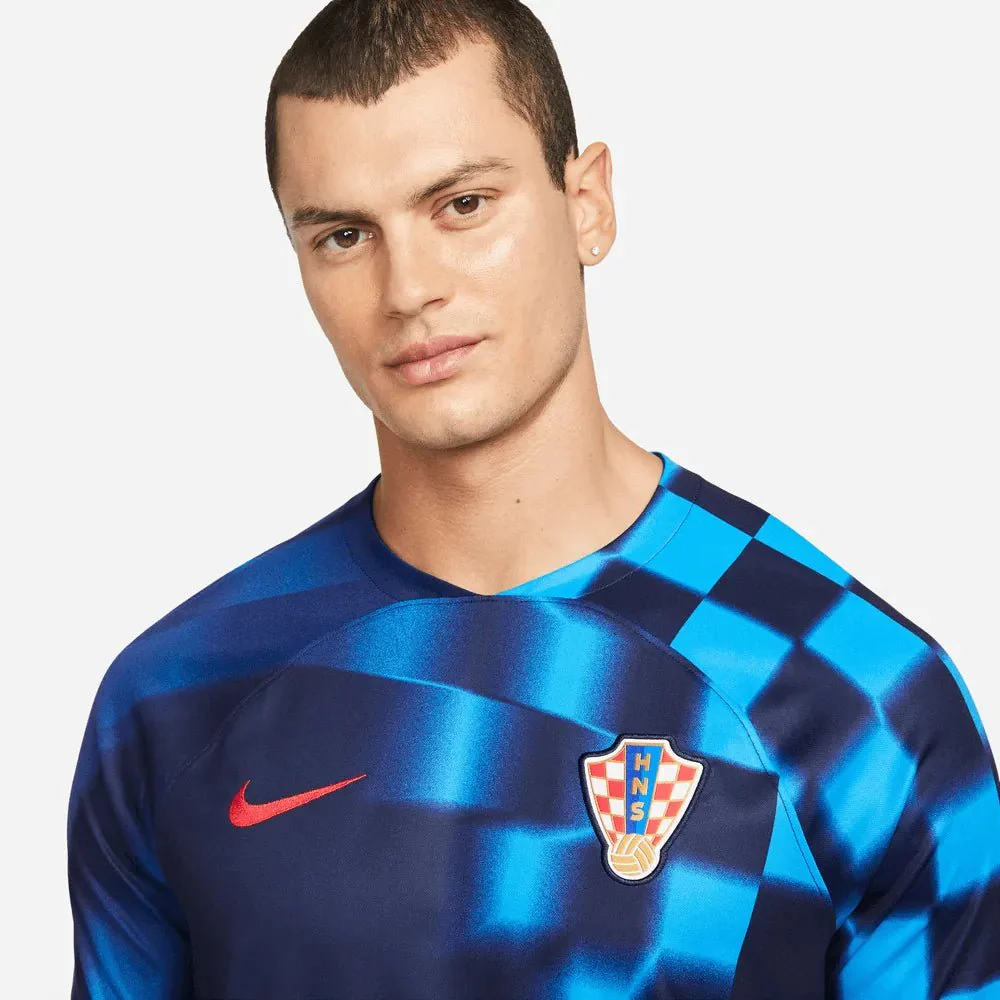 Nike 2022-23 Croatia Away Jersey Blackened Blue-Red - Image 6