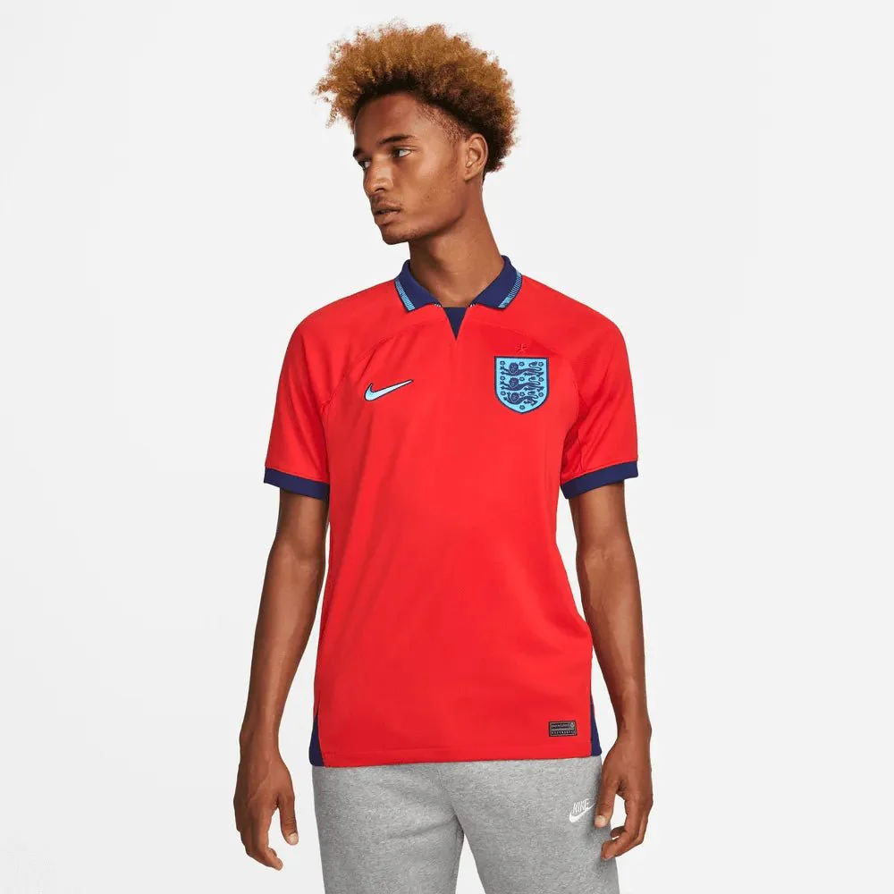Nike 2022-23 England Away Jersey - Red-Blue Void - Image 3