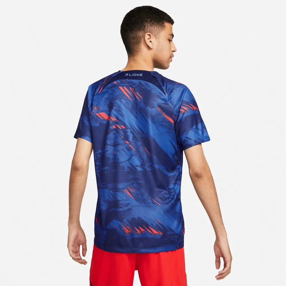Nike 2022-23 England Dri Fit Top Blue Voids-Game Royal - Image 2