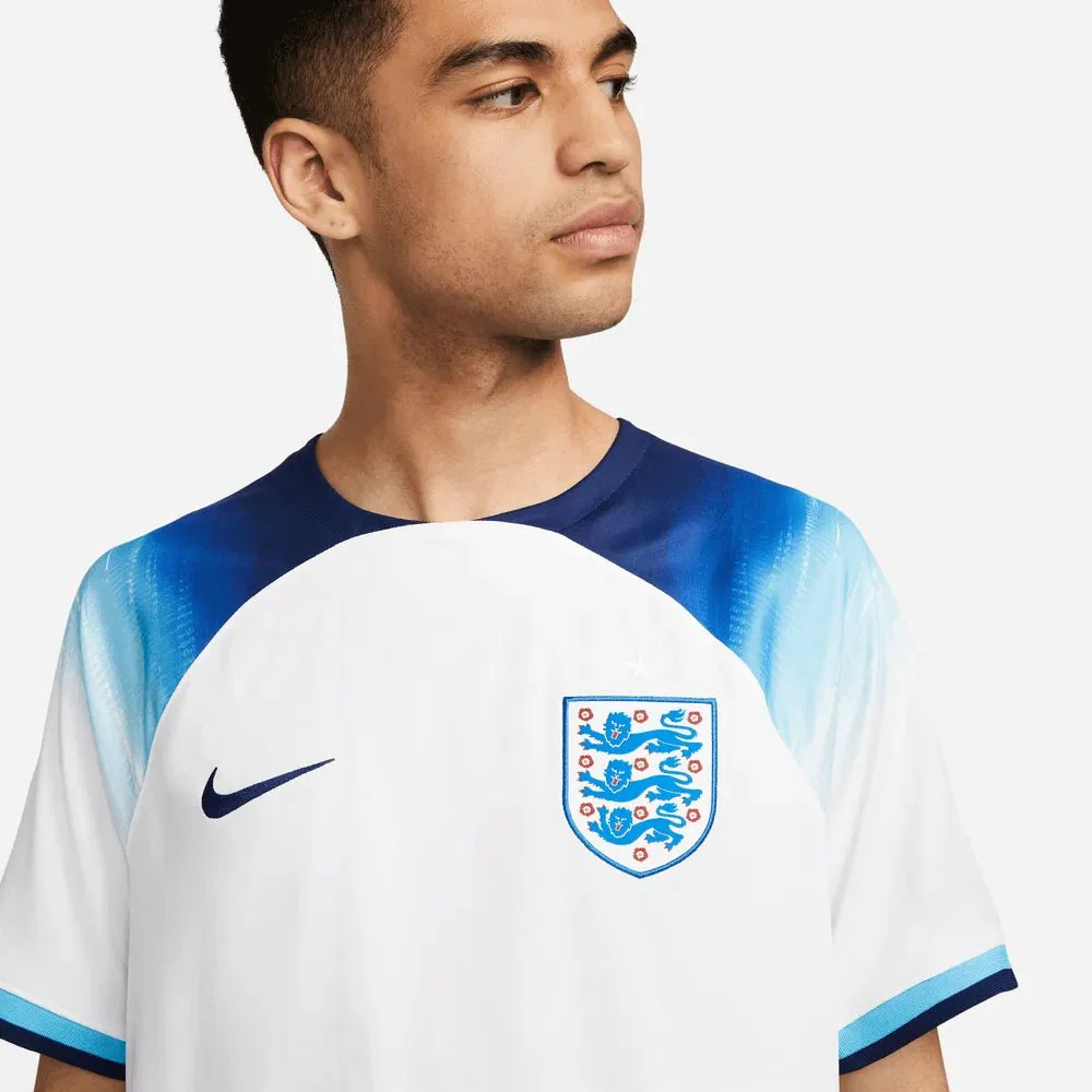 Nike 2022-23 England Home Jersey - White-Blue - Image 5
