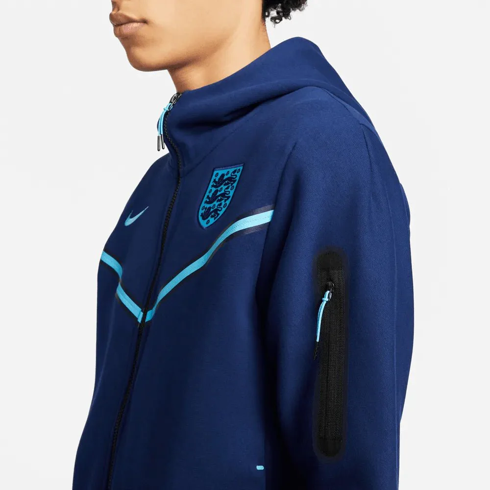 Nike 2022-23 England Tech Fleece Hoodie - Image 5