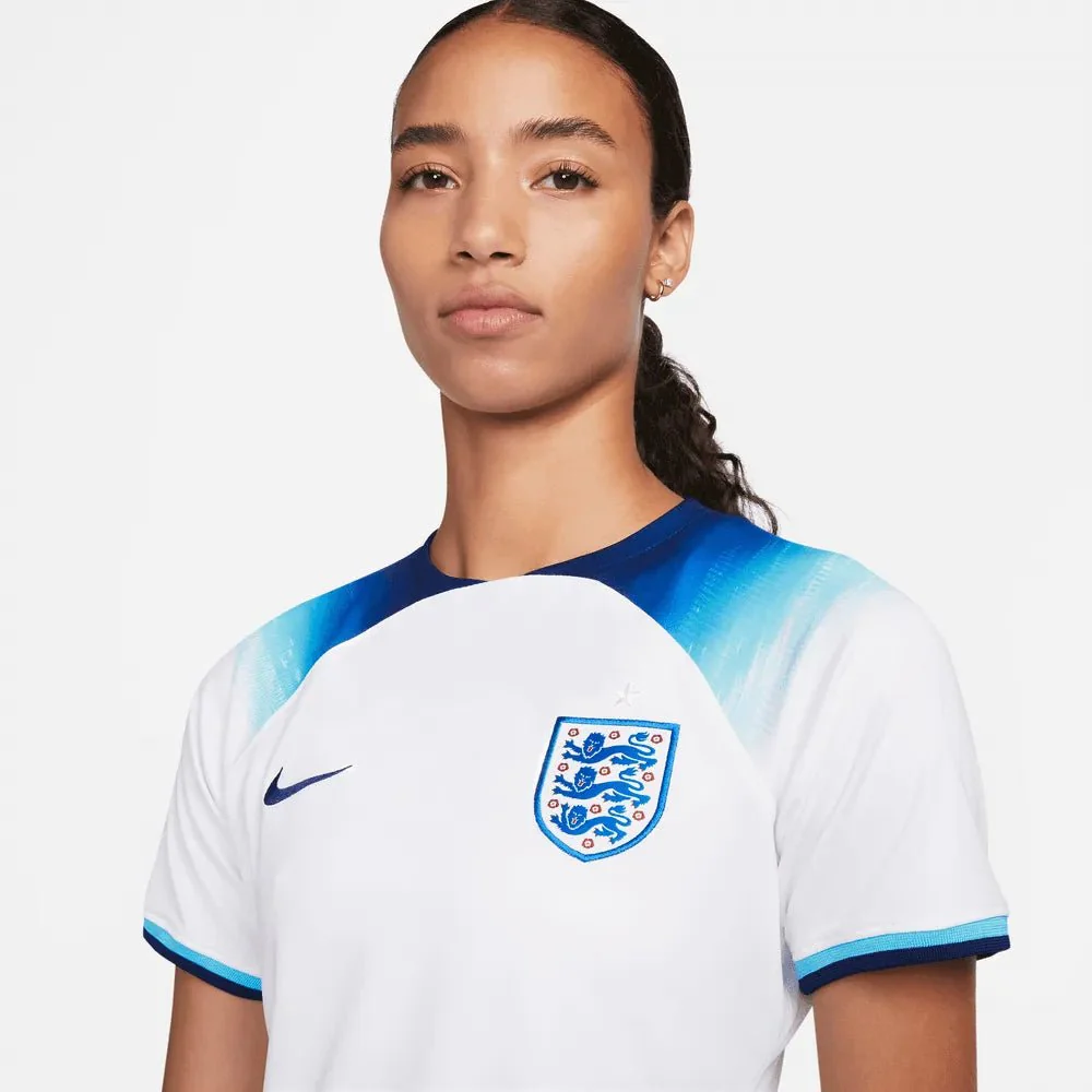 Nike 2022-23 England Women's Home Jersey - White-Blue - Image 5