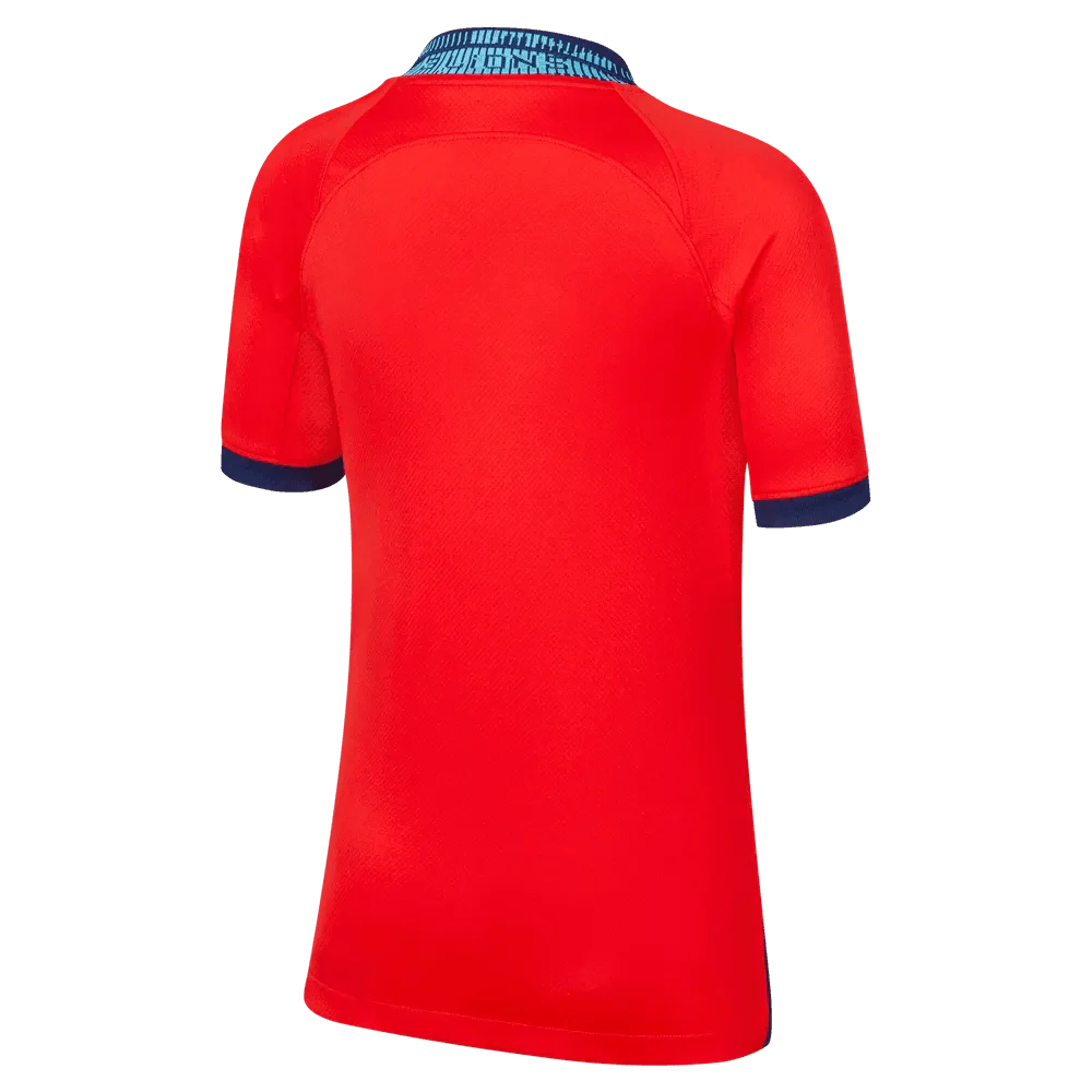 Nike 2022-23 England Youth Away Jersey - Red-Blue Void - Image 3