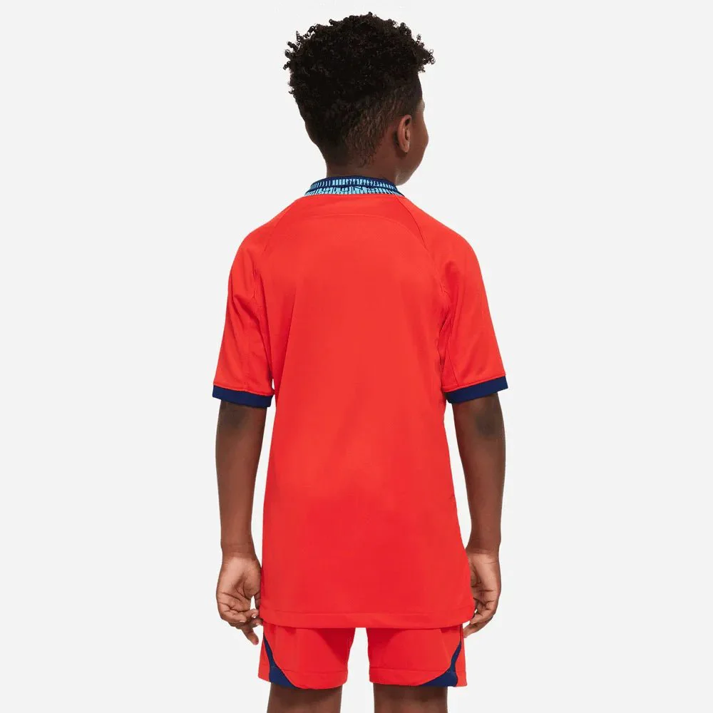 Nike 2022-23 England Youth Away Jersey - Red-Blue Void - Image 4