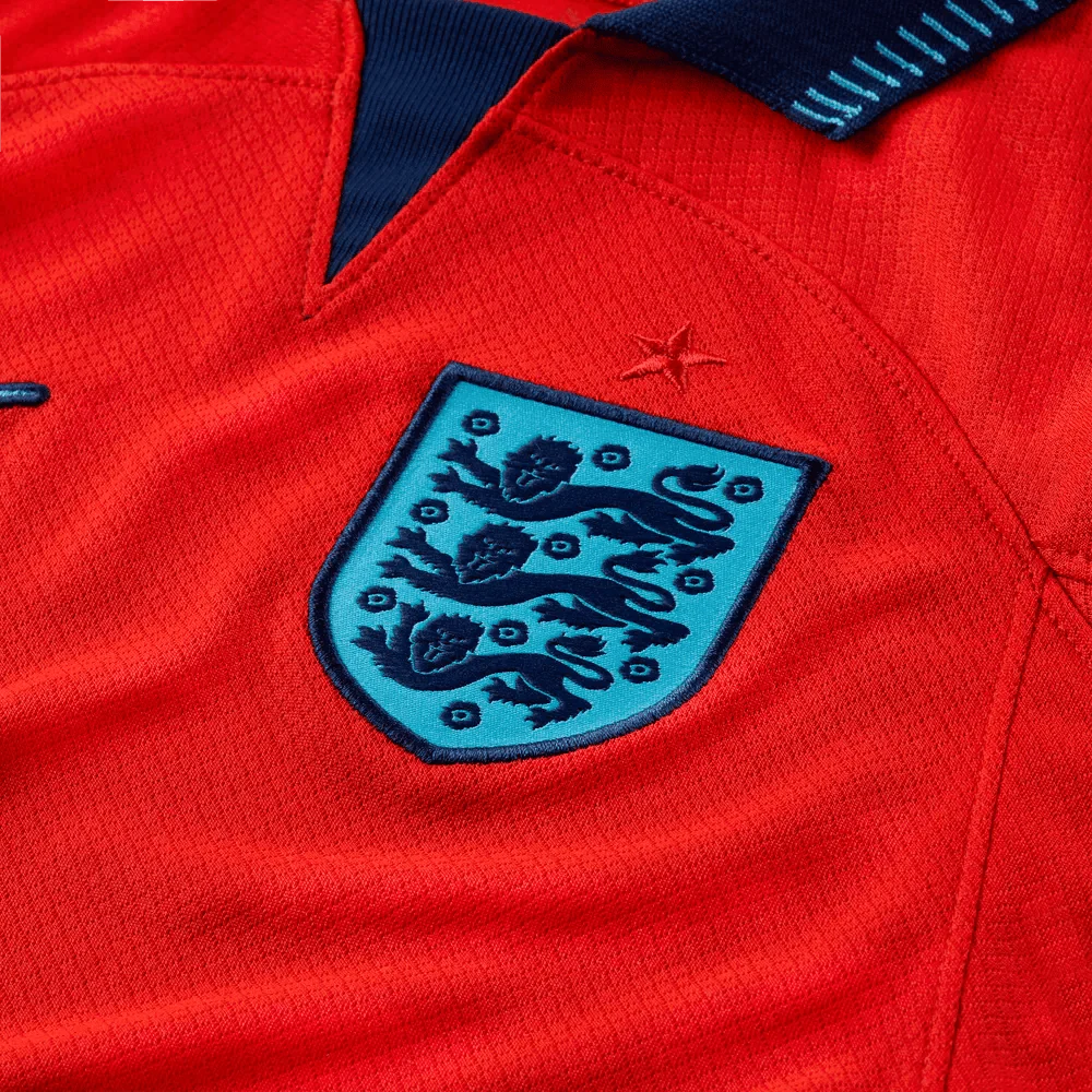 Nike 2022-23 England Youth Away Jersey - Red-Blue Void - Image 7
