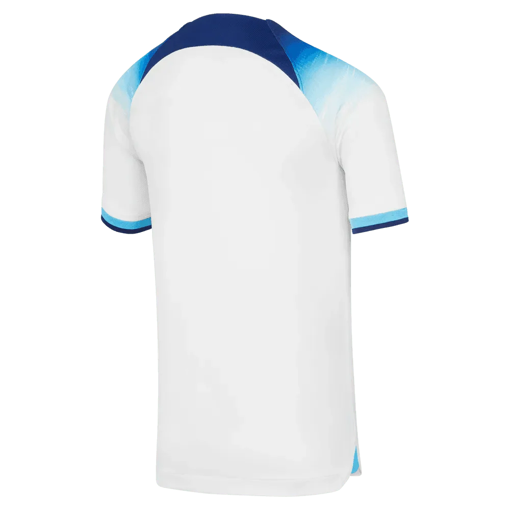 Nike 2022-23 England Youth Home Jersey - White-Blue - Image 2