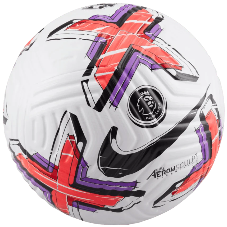 Nike 2022-23 EPL Flight Match Ball - White-Crimson-Purple