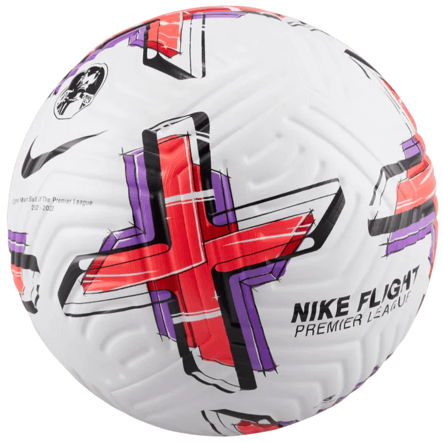 Nike 2022-23 EPL Flight Match Ball - White-Crimson-Purple - Image 2