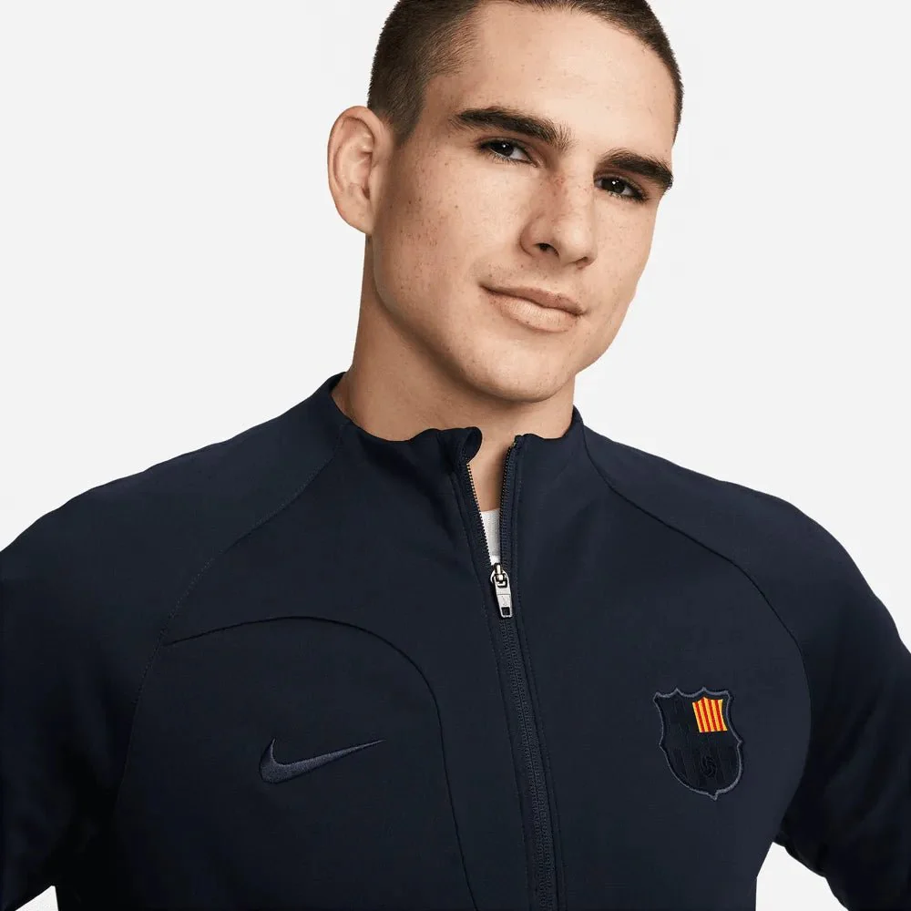 Nike 2022-23 FC Barcelona Academy Pro Anthem Jacket - Navy - Image 3