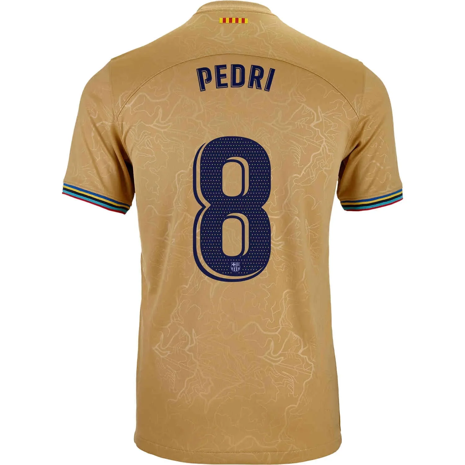 Nike 2022-23 FC Barcelona Away Jersey - Club Gold-Obsidian - Image 7