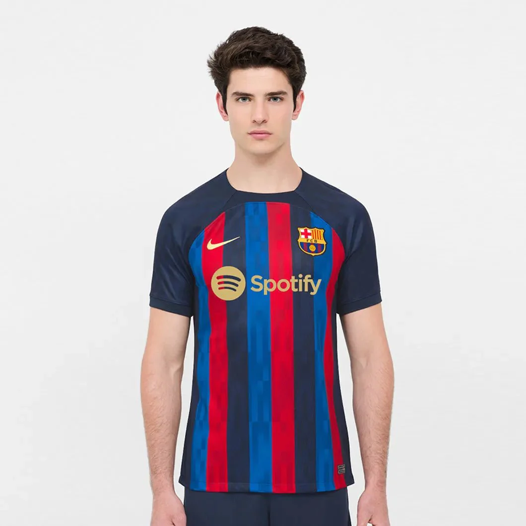Nike 2022-23 FC Barcelona Home Jersey - Obsidian-Sesame - Image 2