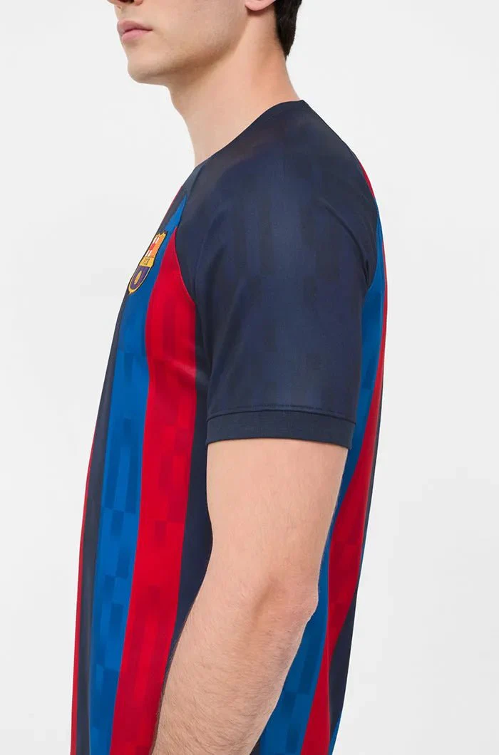 Nike 2022-23 FC Barcelona Home Jersey - Obsidian-Sesame - Image 3
