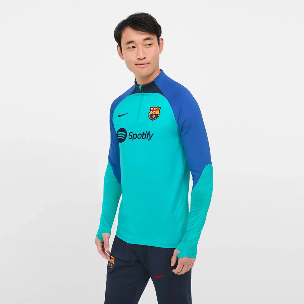 Nike 2022-23 FC Barcelona Strike Drill Top - Aqua-Signal Blue