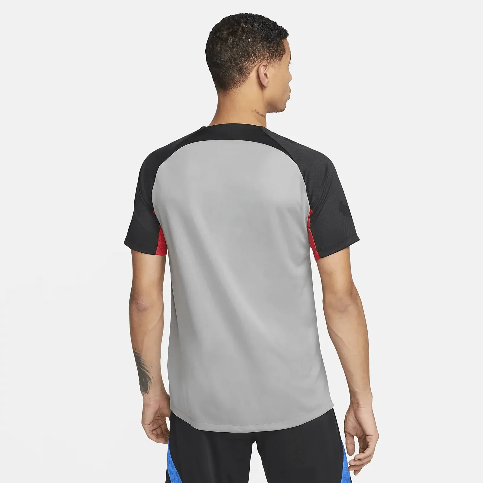 Nike 2022-23 FC Barcelona Strike Short-Sleeve Top - Grey-Black - Image 2