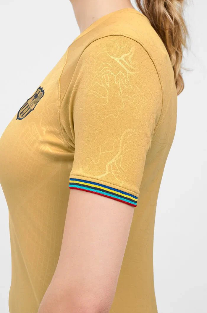 Nike 2022-23 FC Barcelona Women's Away Jersey - Club Gold-Obsidian - Image 3