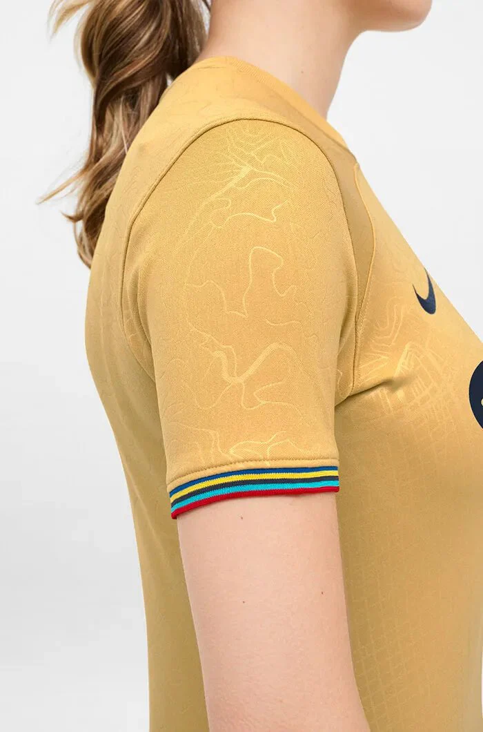 Nike 2022-23 FC Barcelona Women's Away Jersey - Club Gold-Obsidian - Image 4