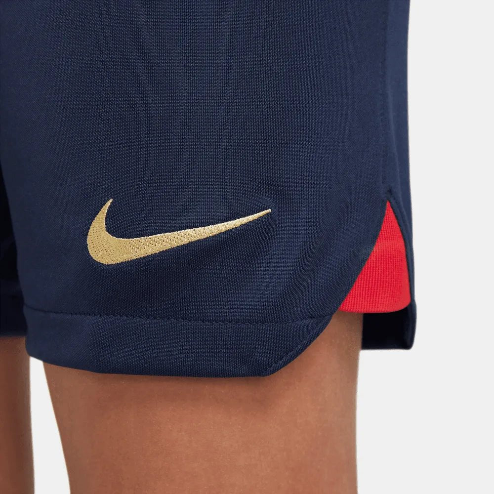 Nike 2022-23 FC Barcelona Youth Stadium Home Shorts - Navy - Image 6