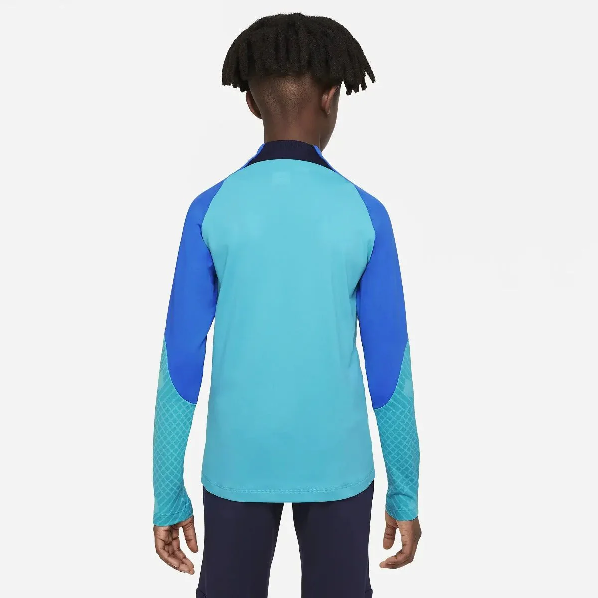 Nike 2022-23 FC Barcelona Youth Strike Drill Top - Aqua-Signal Blue - Image 2