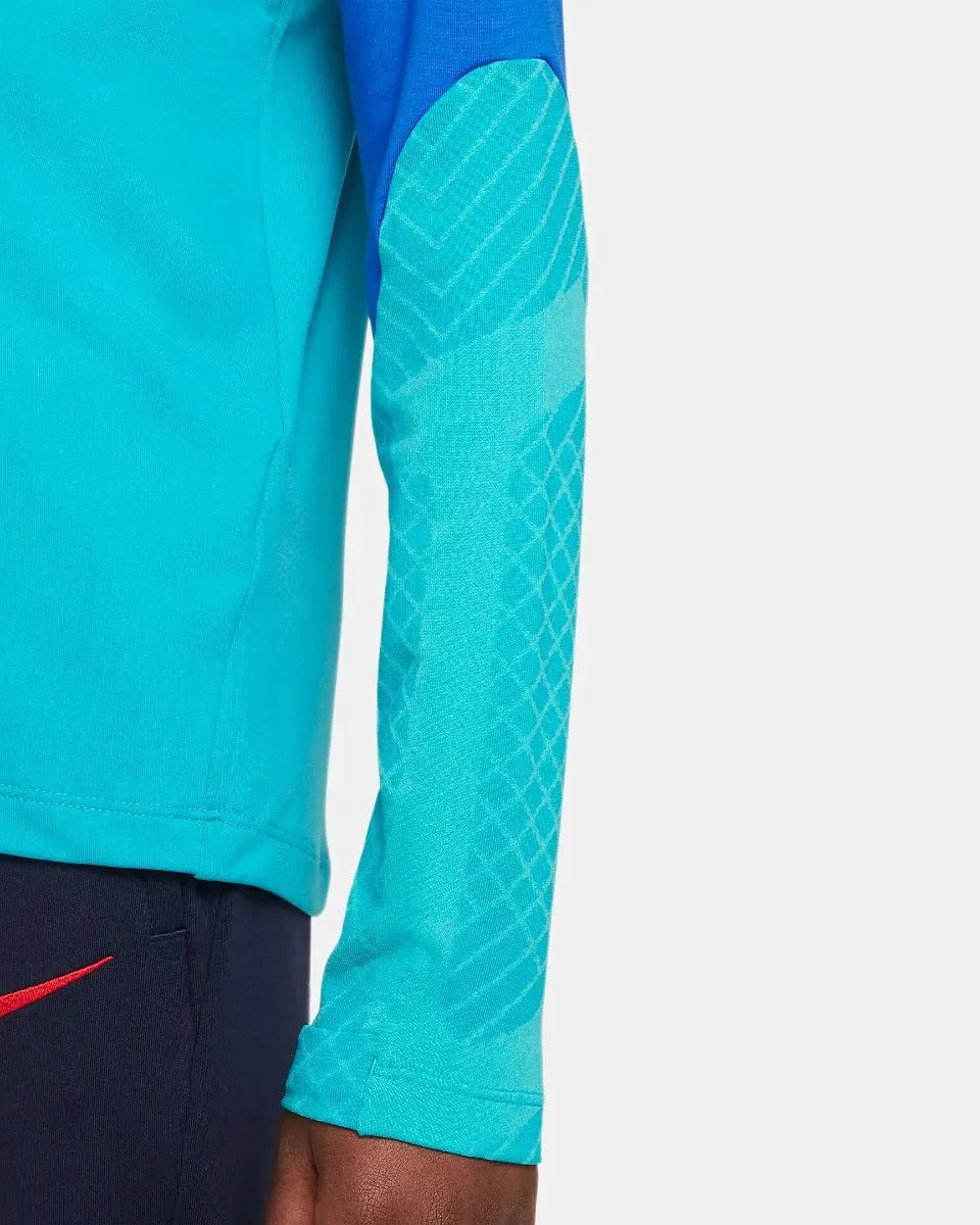 Nike 2022-23 FC Barcelona Youth Strike Drill Top - Aqua-Signal Blue - Image 4