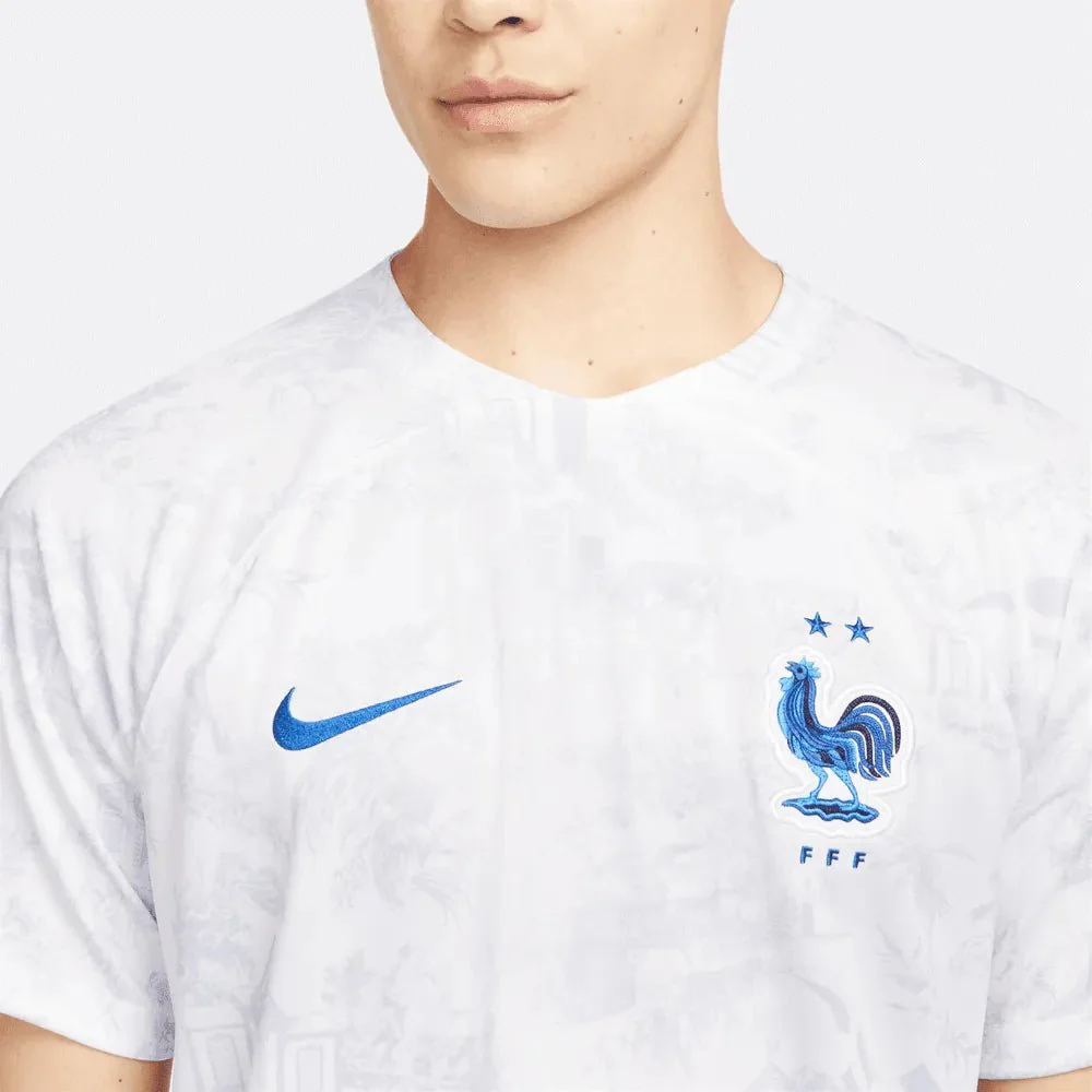 Nike 2022-23 France Away Jersey - White-Royal - Image 11