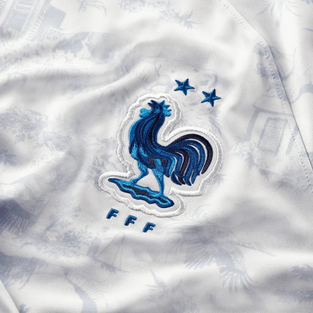 Nike 2022-23 France Away Jersey - White-Royal - Image 13