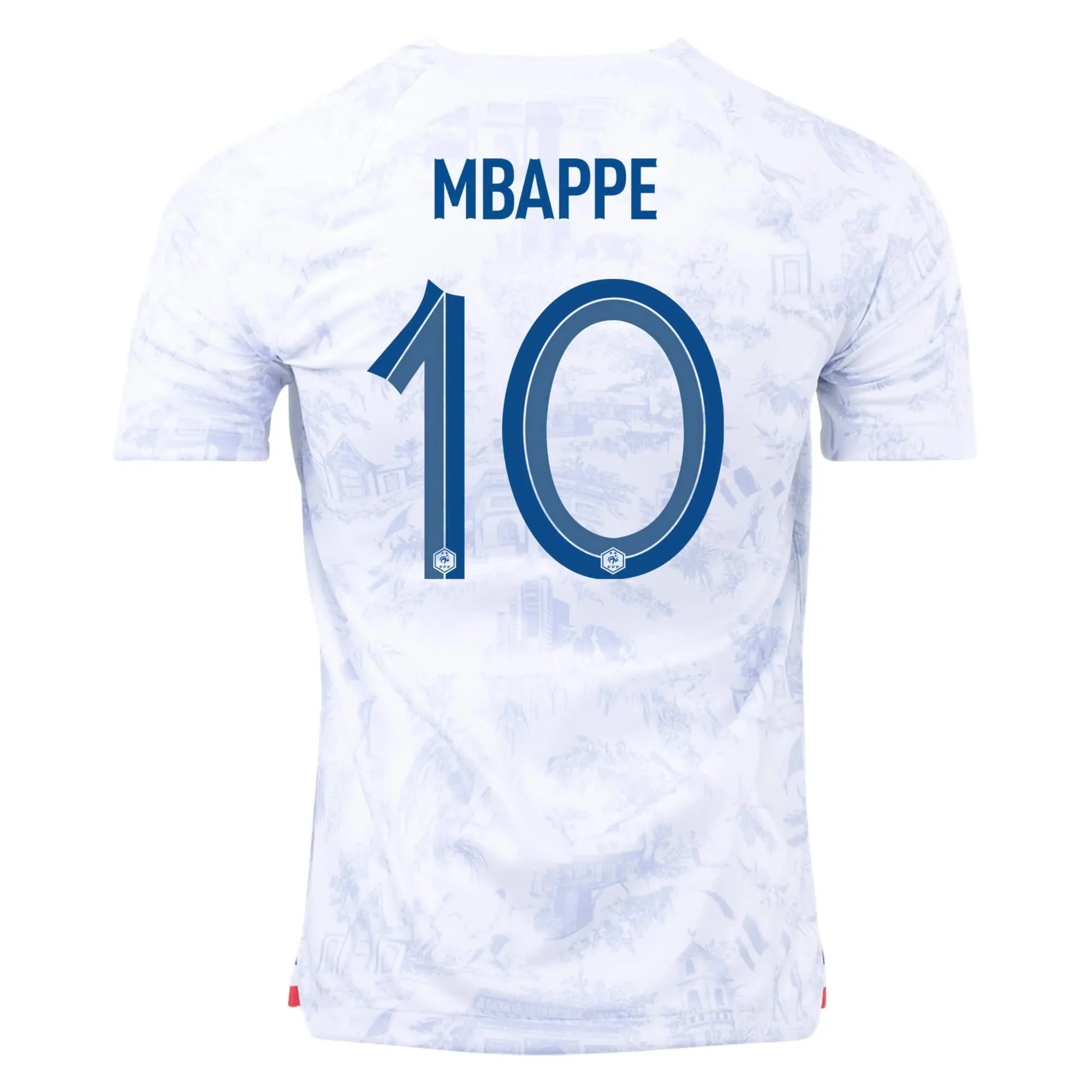 Nike 2022-23 France Away Jersey - White-Royal - Image 2