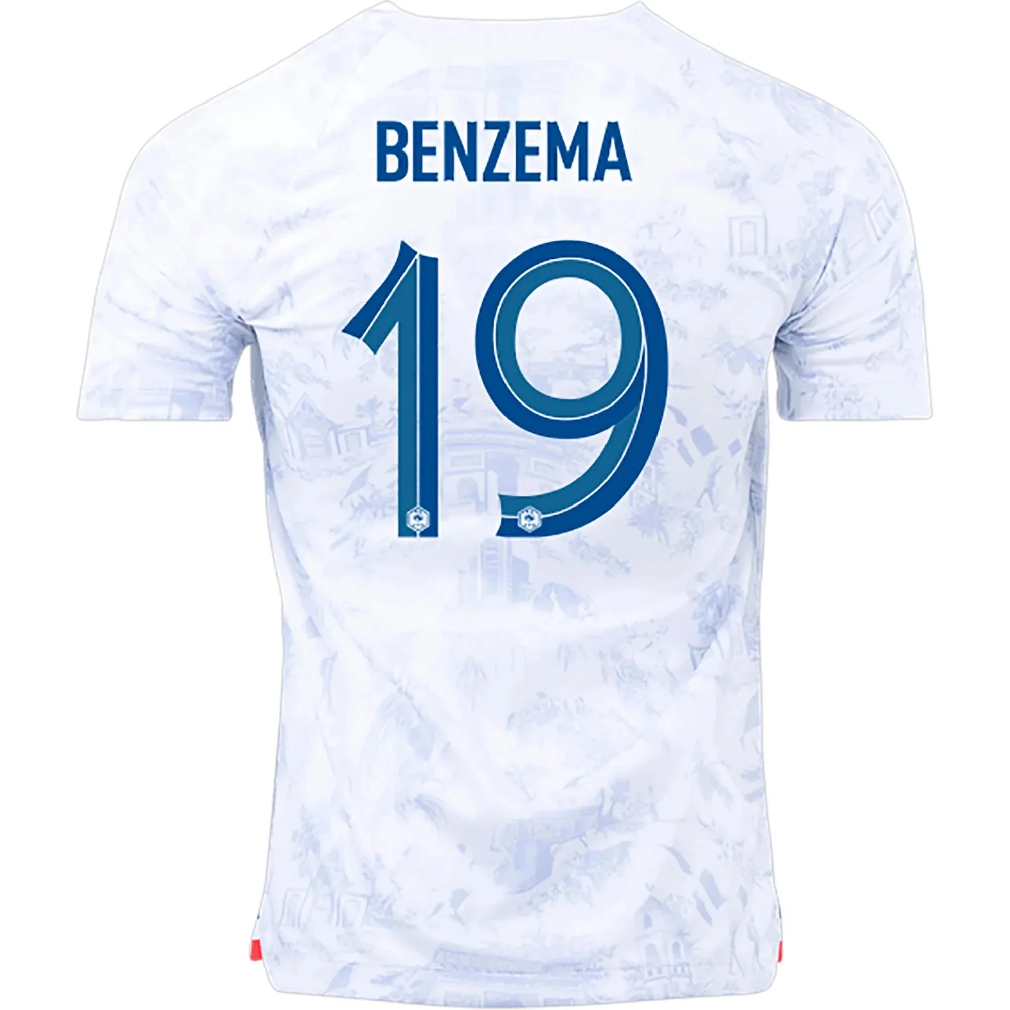 Nike 2022-23 France Away Jersey - White-Royal - Image 3