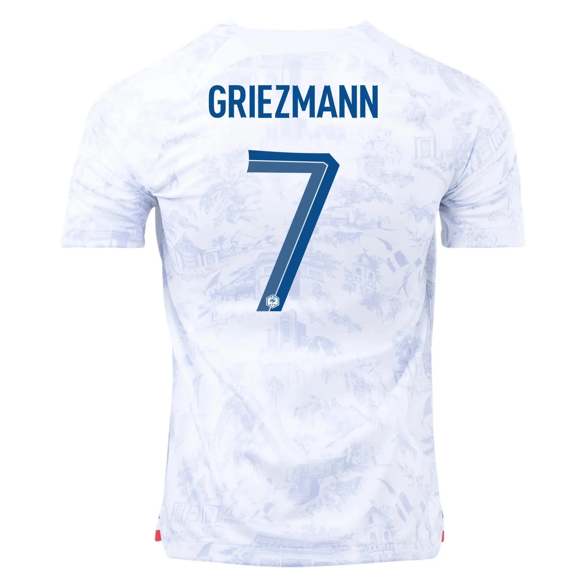 Nike 2022-23 France Away Jersey - White-Royal - Image 4