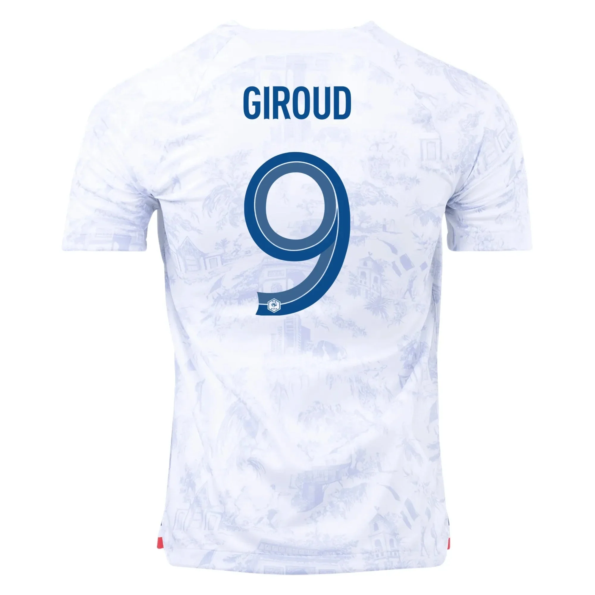 Nike 2022-23 France Away Jersey - White-Royal - Image 6