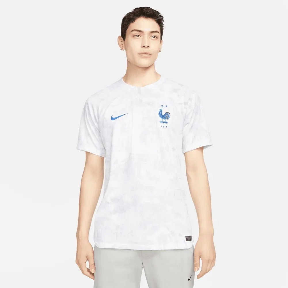 Nike 2022-23 France Away Jersey - White-Royal - Image 9