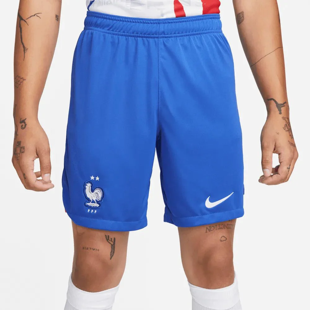 Nike 2022-23 France Away Shorts - Blue - Image 2