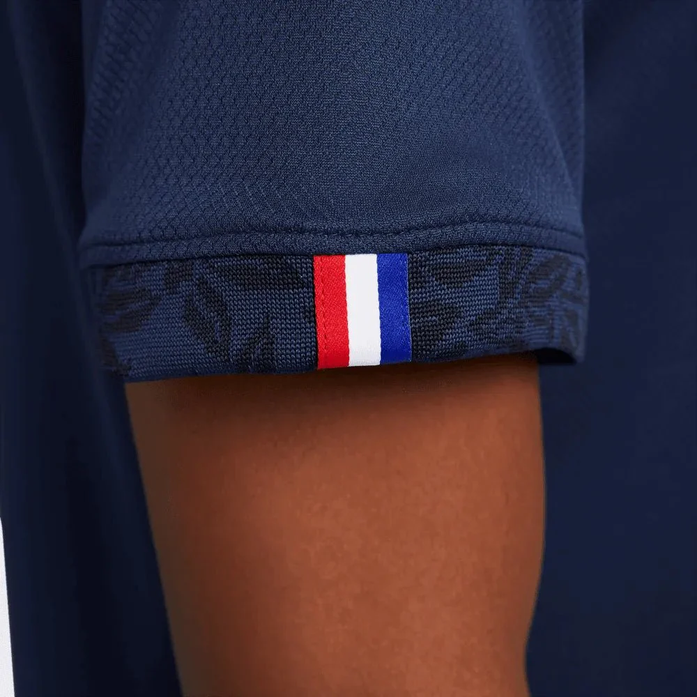 Nike 2022-23 France Home Jersey - Midnight Navy-Metallic Gold - Image 12