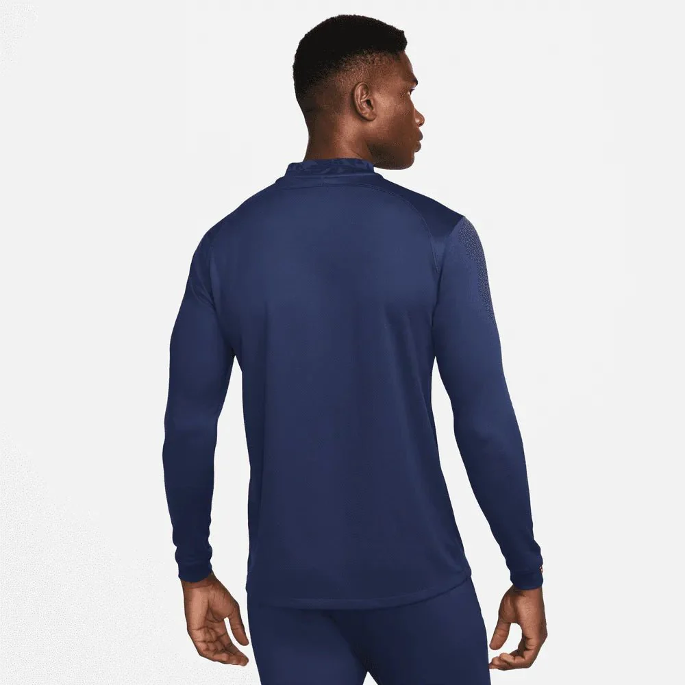 Nike 2022-23 France Home Long Sleeve Jersey Navy-Gold - Image 2