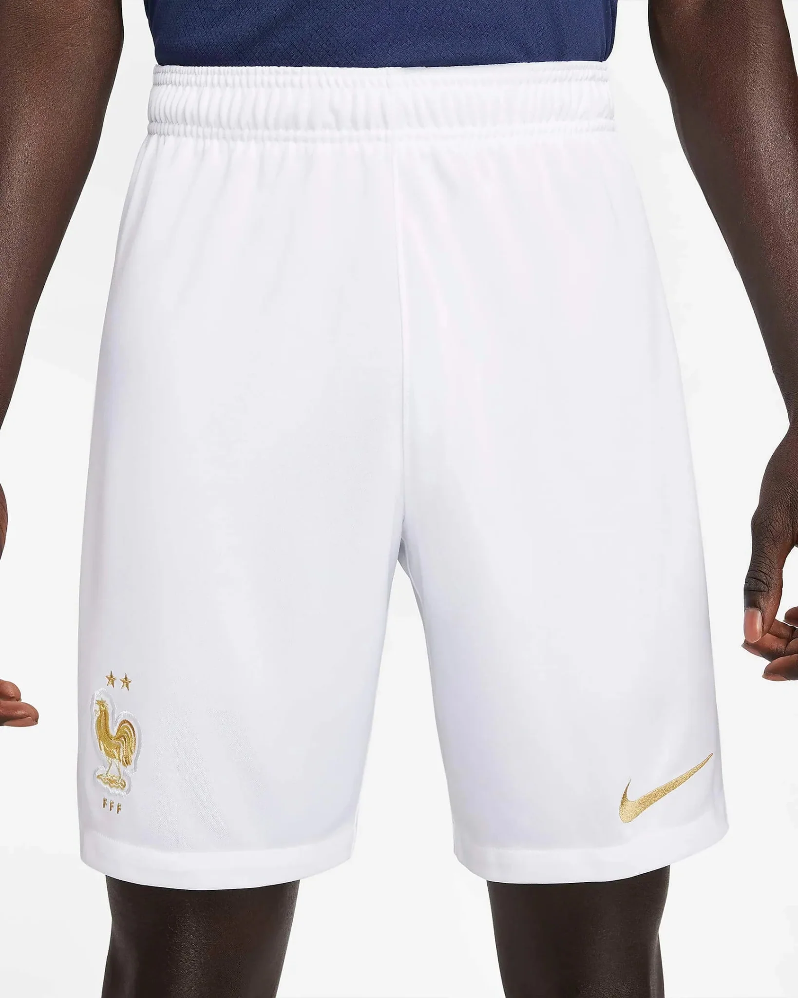 Nike 2022-23 France Home Shorts - White - Image 2