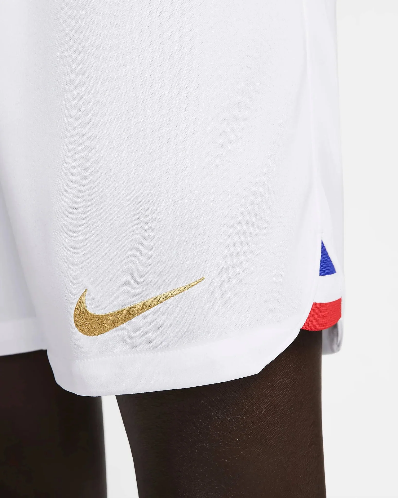 Nike 2022-23 France Home Shorts - White - Image 5