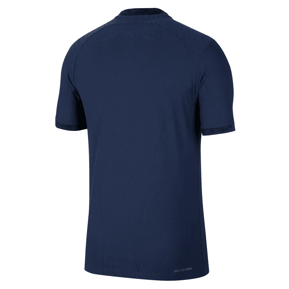 Nike 2022-23 France Home Vapor Match Authentic Jersey Navy-Gold - Image 3