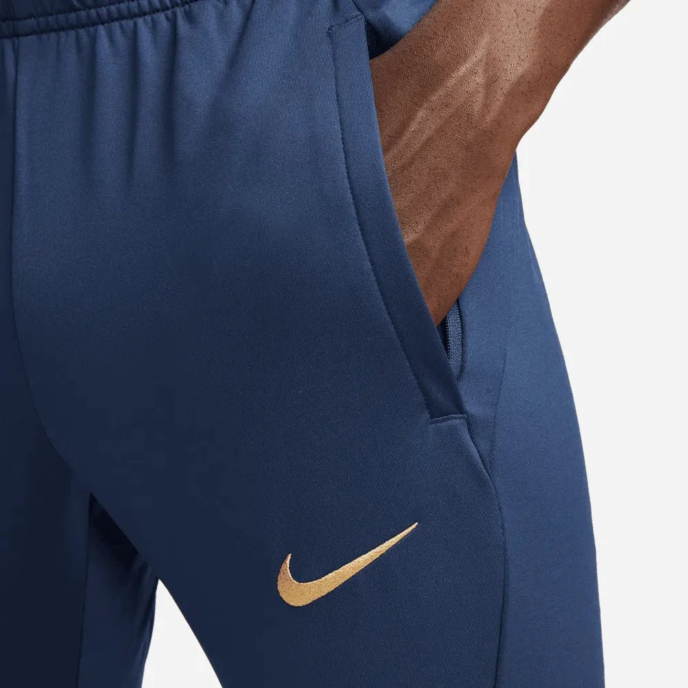 Nike 2022-23 France Strike Pants - Midnight Navy-Gold - Image 4