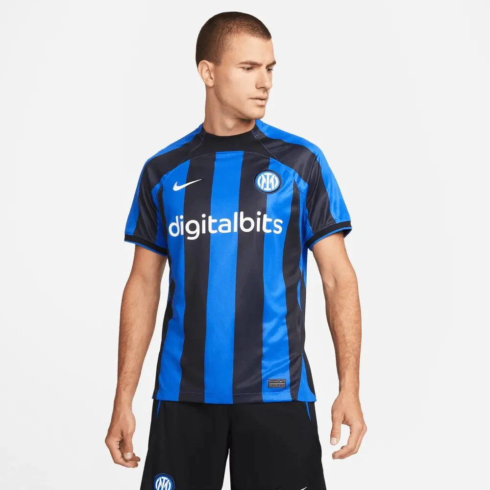 Nike 2022-23 Inter Milan Home Jersey - Lyon Blue-Black - Image 6